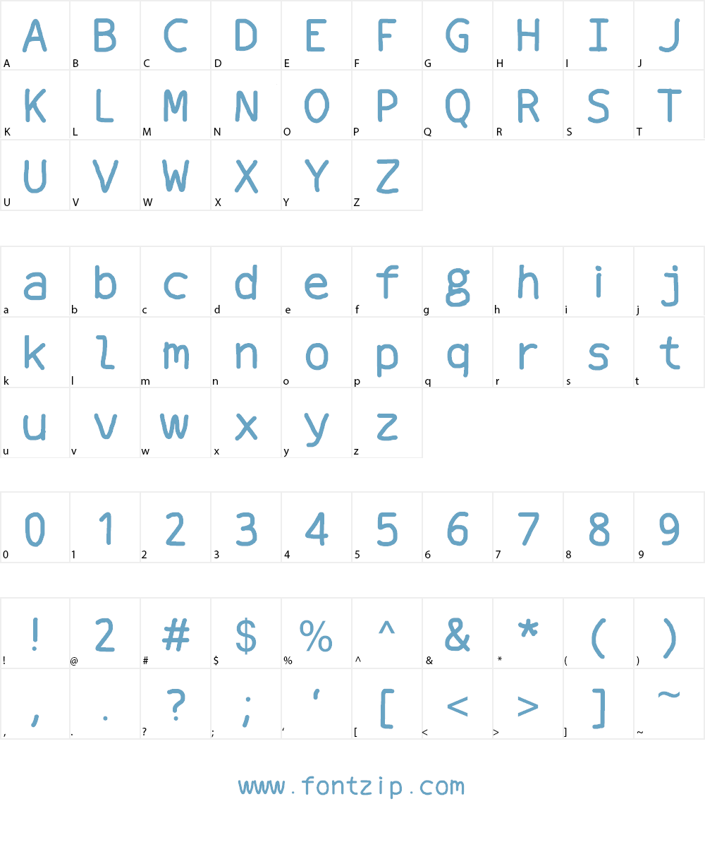fonty gross Font Character